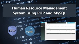 Human Resource Management System in PHP and MySQL DEMO [upl. by Atteloiv670]