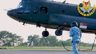 NDP 2017  RSAF 127SQN State Flag Deployment  CH47 Chinook [upl. by Niklaus]