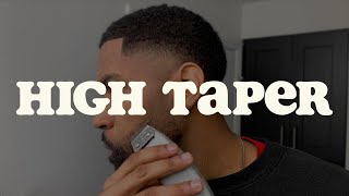 selfcut high taper fade [upl. by Noirb769]