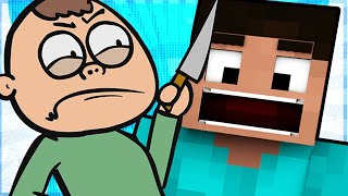 INSANE 10 YEAR OLD THREATENS ME Minecraft Trolling Animation [upl. by Reeves]