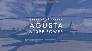 Helicóptero biturbina AGUSTA A109E Power 2003 à venda [upl. by Jacobs]