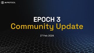 Epoch 3 Community Update [upl. by Yelekreb706]