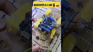 How To Make Bluetooth Rc car Using Arduino Uno with motor driver🙏🏻🚗 support youtube arduino [upl. by Rustie]