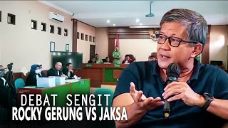 Debat Sengit Rocky Gerung vs Jaksa [upl. by Etterb954]