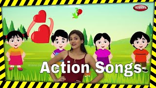 ❤️❤️ Action Songs For Kids ❤️❤️  Nursery Rhymes For Children  Pre School Baby Songs [upl. by Nadaha657]