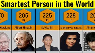 Comparison Smartest Person in the World  Person With Most IQ [upl. by Ciro593]