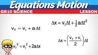 Equations of Motion Grade 10 [upl. by Yelsnia]