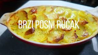 AKO RAZMIŠLJATE ŠTA SUTRA ZA RUČAK BRZO I LAKO OVAJ RECEPT JE PRAVI ZA VAS BRZI POSNI RUČAK [upl. by Massiw]