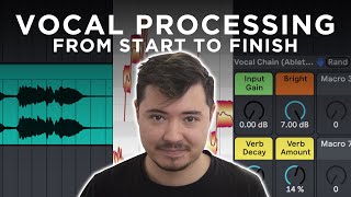 How To Mix Vocals In Ableton Warp Melodyne ProcessingVocal Chain From Start To Finish [upl. by Elleret949]