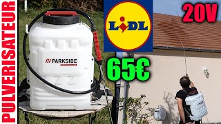 LIDL pulvérisateur PARKSIDE PERFORMANCE électrique de jardin à pression 20V PRDSP 20Li B2 6 BAR [upl. by Wasson]