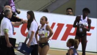 Rénelle Lamote le 800m en OrAubière 22 02 2015 [upl. by Kcirdet]