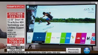 LG 55quot Smart 4K Ultra HDTV wActive HDR  HSN [upl. by Mcevoy]