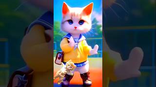 Cute cat pate dance🤫funny animaldance catdancer short [upl. by Oruasi]