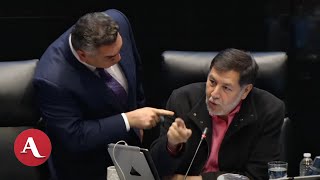 Así chocaron Noroña y Alito Moreno en el Senado [upl. by Dyob662]