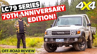 2022 Toyota LandCruiser 79 Series review 70th Anniversary singlecab edition  4X4 Australia [upl. by Neeuq845]