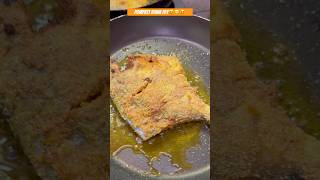 Pomfret 🐠 Fish Rava Fry  Fish Fry In Indian Style 😋🤤 shorts fishfry foodie [upl. by Atolrac382]