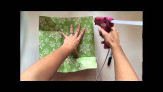 Making a gift bag from a single 12 x 12 piece of paper [upl. by Eatnoid]