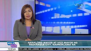 Nanalong Mayor at Vice Mayor ng Parañaque City naiproklama na [upl. by Synn]