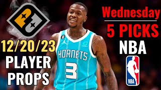 PRIZEPICKS NBA WEDNESDAY 1220 CORE PLAYER PROPS [upl. by Ardni602]