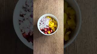 Sweet amp Spicy Mango Salsa Recipe [upl. by Eislehc]