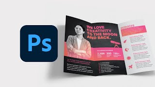 How to Make a TriFold Brochure Template in Photoshop [upl. by Airasor]