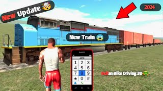 New Train Update  Indian Bike Driving 3D New Train  New Bmw Car Update 2024 [upl. by Hannahs933]