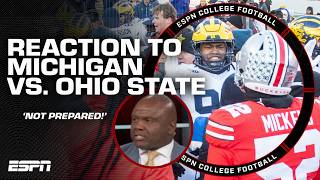 The Game Reaction Ohio State was NOT PREPARED for Michigan  Booger McFarland  ESPN CFB [upl. by Hadden827]