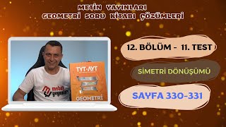 11 Test  12 Bölüm  Simetri Dönüşümü  METİN YAYINLARI [upl. by Russian85]