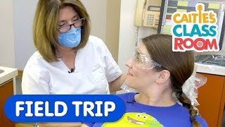 A Visit To The Dentist  Caities Classroom Field Trip  First Dental Visit Video for Kids [upl. by Neeliak]