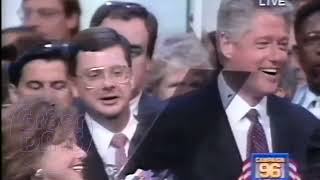 DNC 1996 Jams to General Public — Delegates Bill Clinton All Gore Jesse Jackson [upl. by Nhtanhoj]