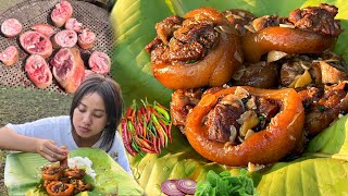 Braised Pork Trotter  Soft and Tender Pork Feet Curry  Pork Cooking and Eating [upl. by Leahsim110]