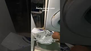 Pouring salt into water softener chill diy watersoftenerinstallation watersoftener salt shorts [upl. by Shane]