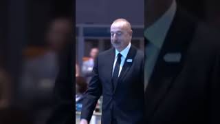 COP29 sammiti Prezidentin çıxış üçün kürsüyə gəlmə anı shorts president sammitcop29copevent [upl. by Toland435]