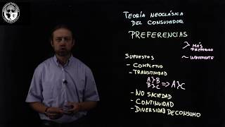 Microeconomía Teoría del Consumidor  supuestos sobre las preferencias [upl. by Emirak925]