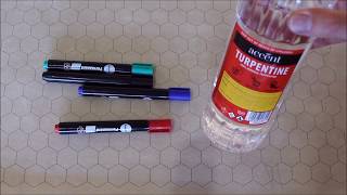 Does Turpentine Remove Permanent Pen Chessex Vinyl Mat [upl. by Merissa]