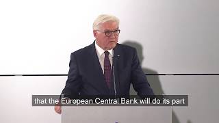 Visit of German Federal President Steinmeier to the ECB  26 Sep 2018 [upl. by Catherine116]