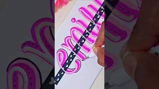 🌸🫰🏻Name lettering for beginners shorts nameart ytshorts [upl. by Yzzo964]