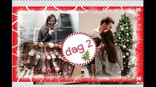 Kerstinkopen amp kerstboom zetten 🎄 VLOGMAS 2  2017 [upl. by Beitz87]