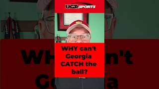 Why cant Georgia catch the ball UGA Georgia godawgs bulldogs kirbysmart carsonbeck [upl. by Wymore]