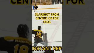 GOAL Slapshot From Centre Ice Red Line For Goal Hockey U16 IceDogs 18 Deschamps [upl. by Malchus567]