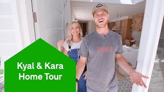 Home Tour Renovators Kyal and Karas blue lagoon build  Domain [upl. by Sosthena]