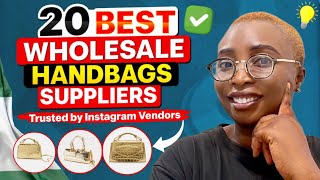 Best 20 Major Wholesale Bag Suppliers Trusted by Instagram Vendors [upl. by Nylasej]