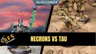 Necrons vs Tau Warhammer 40k Battle Report 10th Edition [upl. by Yenaled219]