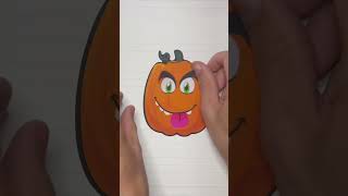 🎀sticker diy🎀sticker decoration cute halloween pumpkin stickers [upl. by Analli31]