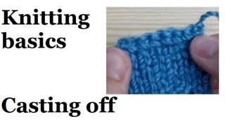 Knitting basics  casting off for left handed [upl. by Adiraf809]