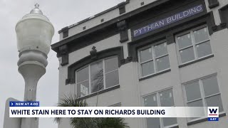 White stain on frontside of Richards Building can stay [upl. by Tildy]