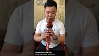 OrientalMusicSanctuary ExtendedRange Cambodian Rosewood Hulusi  Chinese Curcubit Gourd Flute [upl. by Nelrac950]