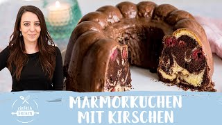 Marmorkuchen mit Kirschen  DonauwellenGugelhupf 😍🙌🏻 I Einfach Backen [upl. by Lerner]