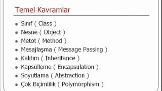 Nesne Yonelimli Programlama [upl. by Corey]