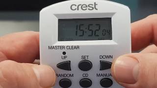 Crest Digital Timer Setup  Part 1 [upl. by Yesor]